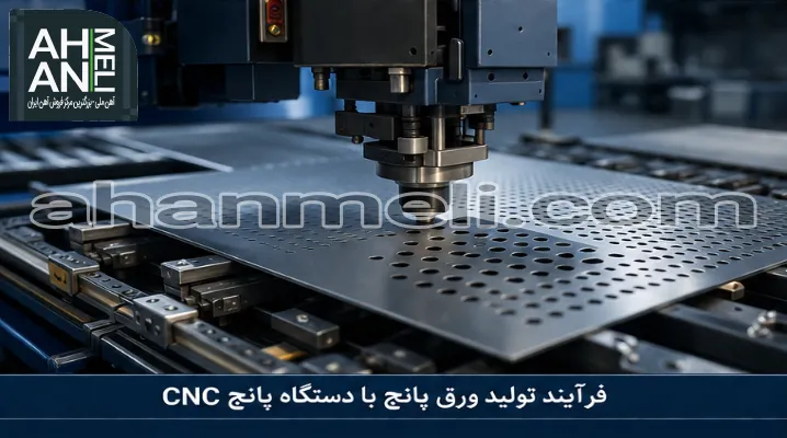 فرآیند تولید ورق پانچ با دستگاه پانچ صنعتی