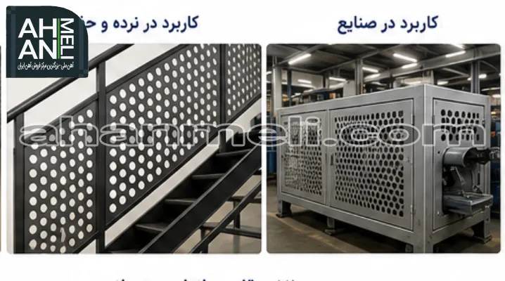 کاربرد ورق پانچ در صنایع، نرده و حفاظ
