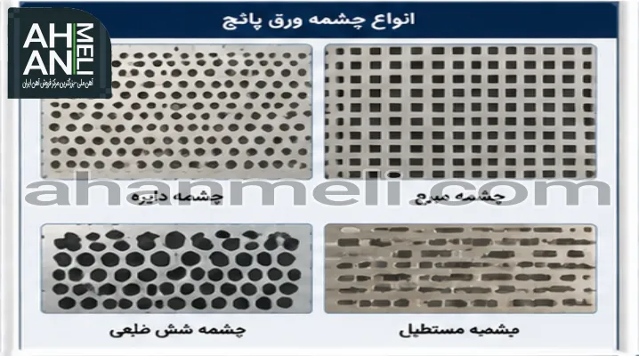 انواع چشمه ورق پانچ