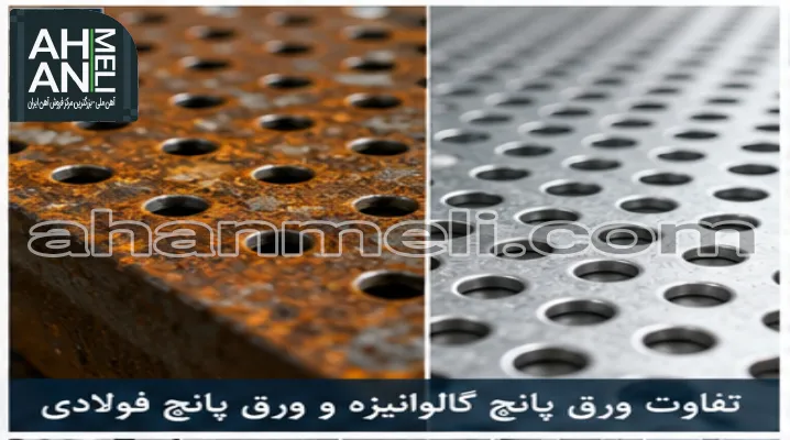 تفاوت ورق پانچ گالوانیزه و ورق پانچ فولادی
