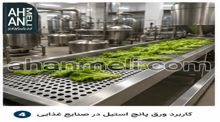 کاربرد ورق پانچ استیل در صنایع غذایی