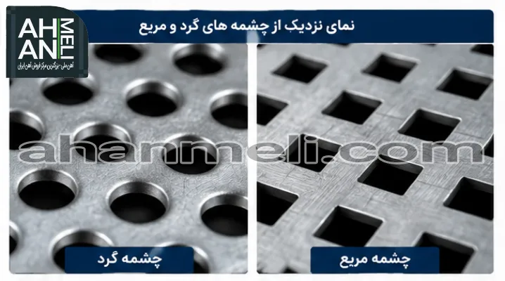 round or square perforated sheet hole
